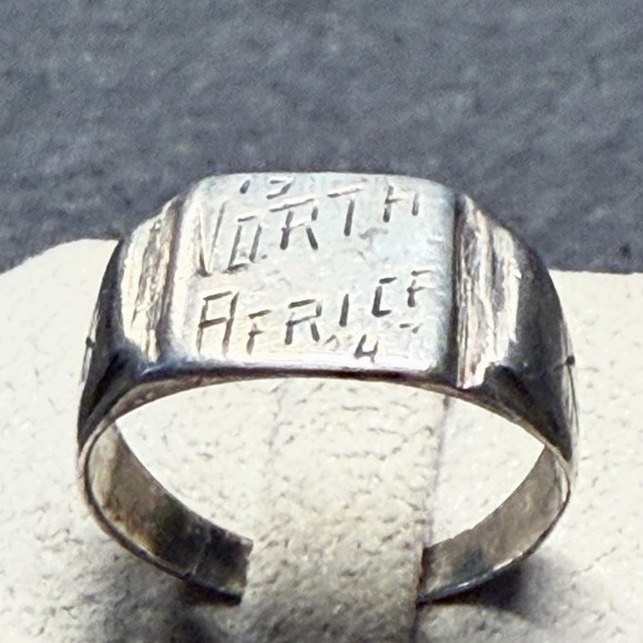Other - Ring Sterling Silver North Africa 1944 WWII Theater Made Size 9.25